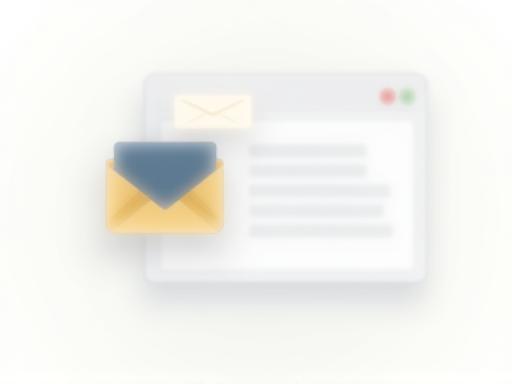 Illustration of an envelope and email notification graphic